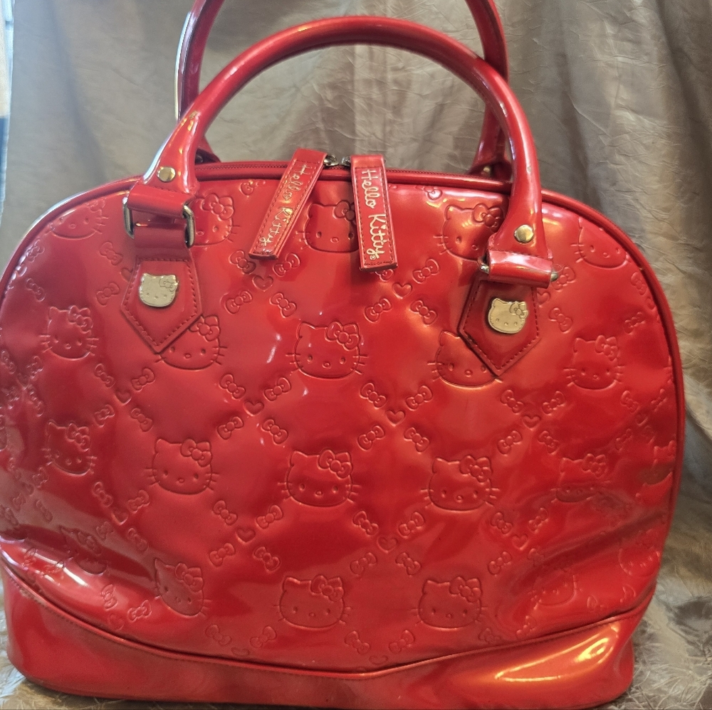 Red Embossed HELLO KITTY Handbag - Picture 5 of 15